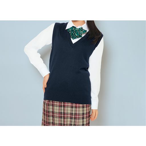 ネイビー<br>モデル身長:160cm<br>Mサイズ着用<br>コーディネート例