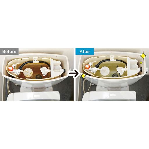 雑菌だらけのトイレタンクを手軽にすっきり!