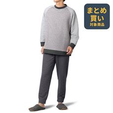 キルトラグランスリーブパジャマ(男女兼用)