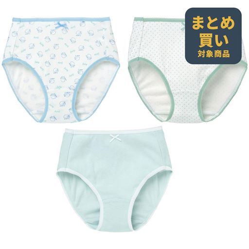 色柄たくさんショーツ(柄違い3枚組)(綿100%/身生地)