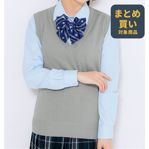 抗菌防臭 薄手Vネックニットベスト(スクール・制服)