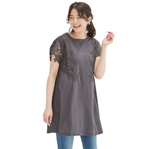 着用例 チュニックの下に安心の一枚