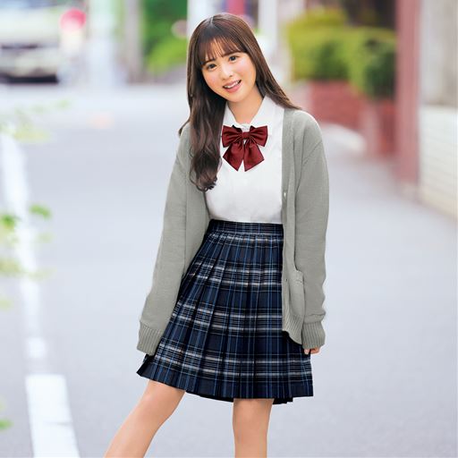 ネイビー モデル身長:156cm コーデイネート例