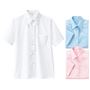 半袖シャツ・ブラウス(スクール・制服)<br>カラー:ホワイト/ソフトピンク/ペールサックス<br>サイズ:S/M/L/LL