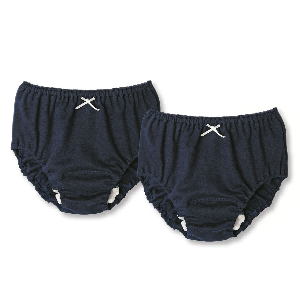 サニタリー、ショーツ2枚黒 L 日本製ふんわりサニタリーショーツ(2枚組) - 学校制服の通販なら