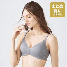 ラクして丸胸!立体ノンワイヤーの3Dブラ®(背中すっきりタイプ)(ノンワイヤー・モールドフルカップ)(サードウェーブブラ)