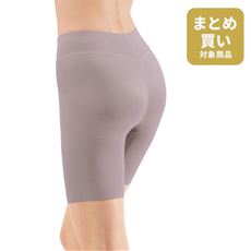 美シルエット 綿混ロングガードル(ミディアムタイプ・股下約16cm・ウエストゴム身生地くるみ仕様)