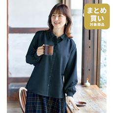 レース衿ブラウス