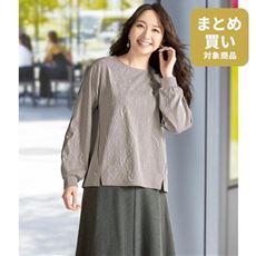 フクレジャカード花柄プルオーバー(洗濯機OK)