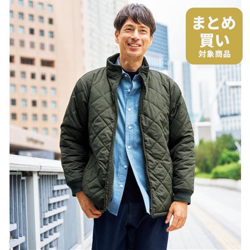 裏ボア中わたリバーシブルブルゾン