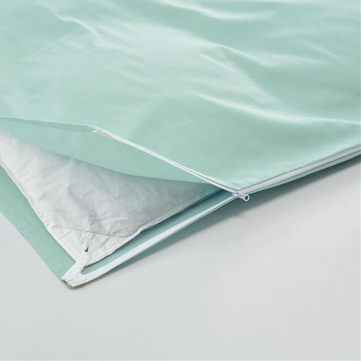 両サイド全開ファスナーでガバッと開く!