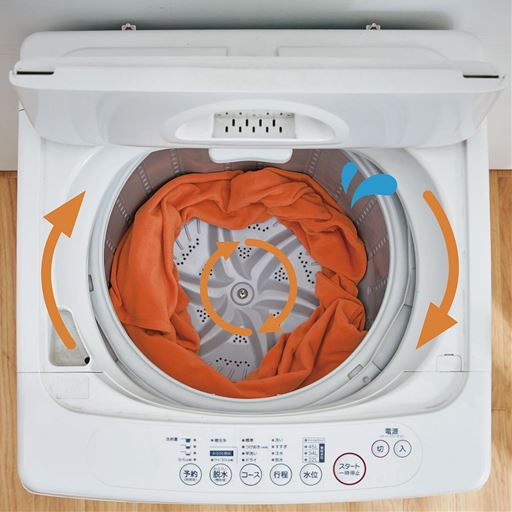 丈夫だからガンガン洗濯!乾きやすい!<br>※画像はイメージです。