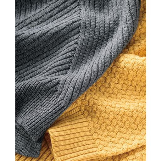 チャコールグレー 生地拡大<br>※マスタードは同素材のMS-3252です。