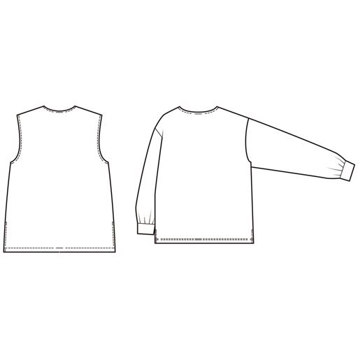 ベスト Tシャツ バックスタイル