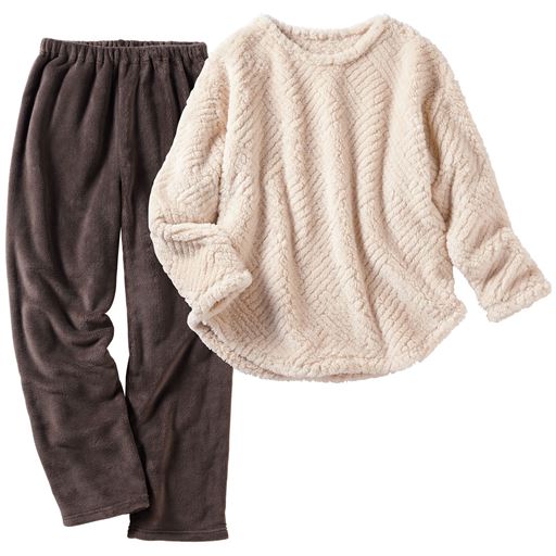 アイボリー (パンツ:ブラウン)