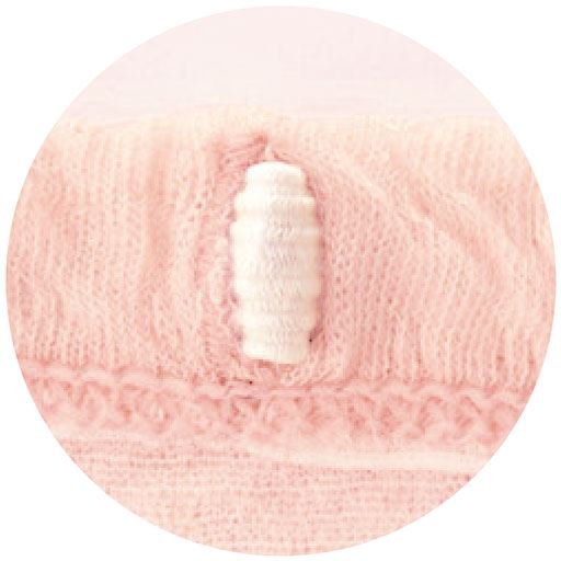 ウエストゴムは簡単に取り替え可能です。