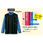前身裏側 防風素材 前身頃は裏起毛と防風シートを2重にして、冷たい風をブロック。