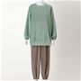 アッシュグリーン(パンツ:グレージュ)