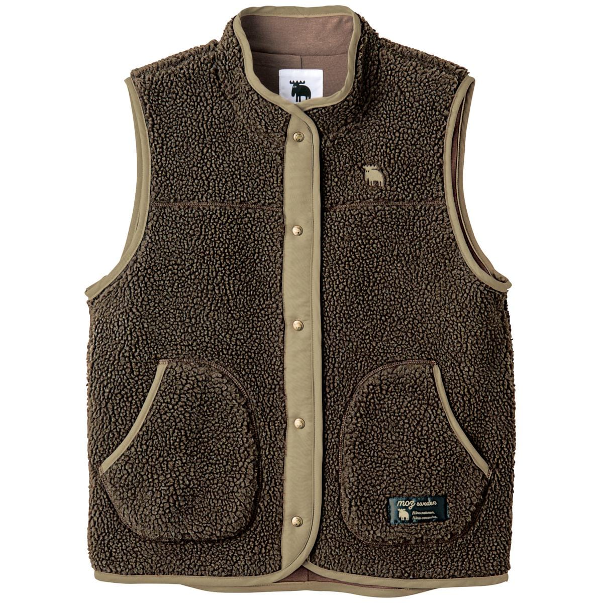 ワンポイント刺しゅうボアベスト(moz) - ファッション通販ならセシール