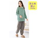 ケーブル柄フリースのゆったりＴタイプパジャマ