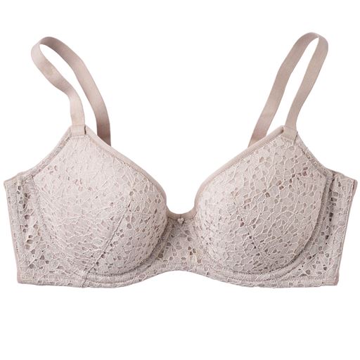 パウダーローズ 脇高 (1)バストの横流れやハミ肉をおさえる脇高設計。