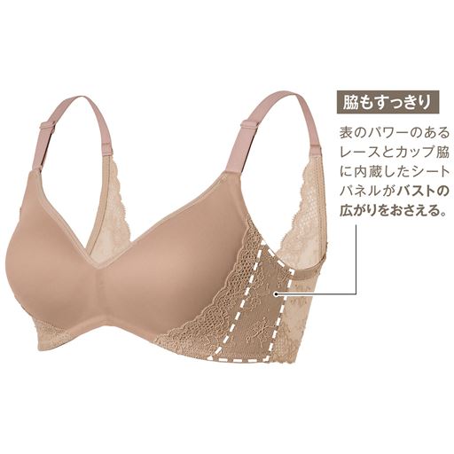 脇もすっきり! <br>スキンベージュ