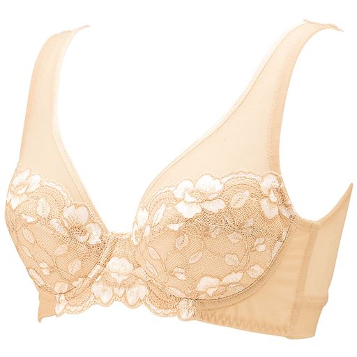 ハニーベージュ (1)バストをすっぽり包み上胸にフィット。