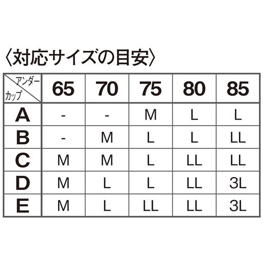 〈対応サイズの目安〉