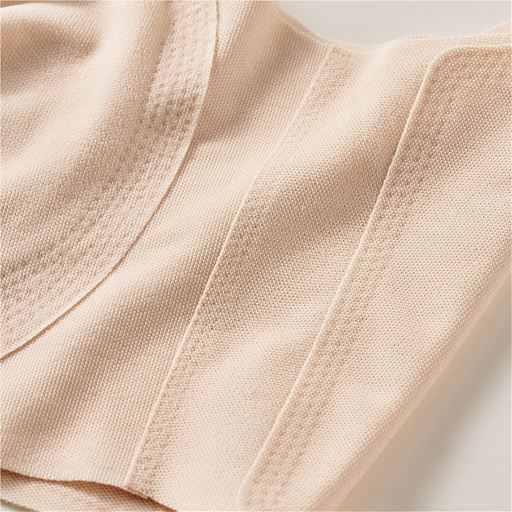 生地を貼り合わせる接着仕様で 縫い目・ゴムなし<br>※ストラップ本体と縫い付け部分のみ縫い目があります