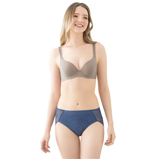 ブルー(杢) 着用例