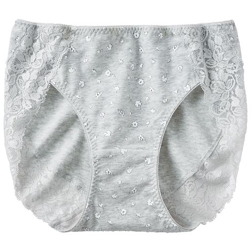 グレーモク(小花柄)