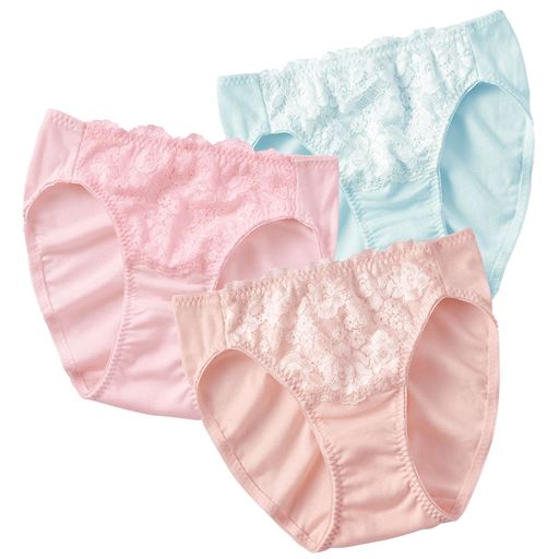 P パステル系 やさしい印象の愛されカラー 色違い3枚組