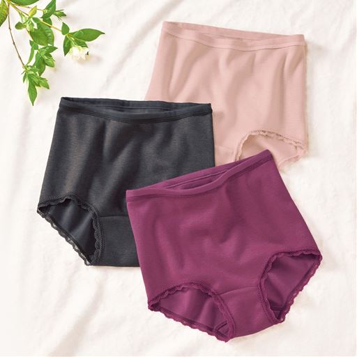 (上から)ペールモーヴ、ダークグレー、ローズ