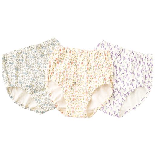 D(癒しのハーブ柄) 色違い3枚組