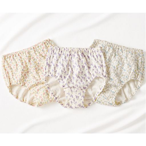 D(癒しのハーブ柄) 色違い3枚組