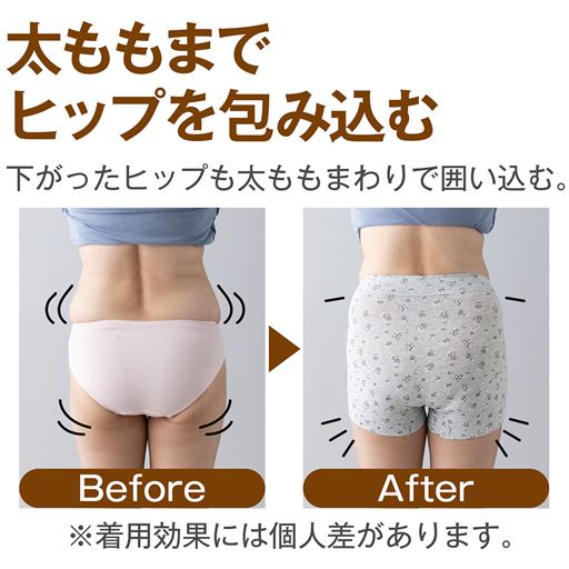 太ももまでヒップを包み込む