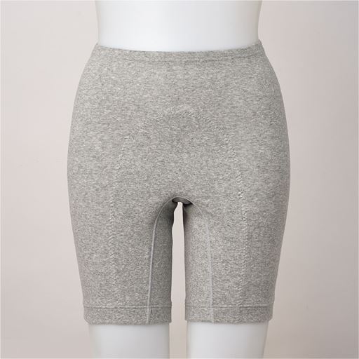 D(グレー杢) フロントスタイル ロング丈