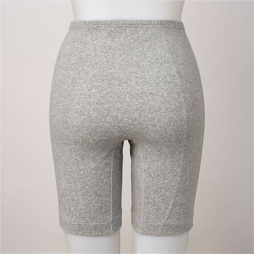 D(グレー杢) バックスタイル ロング丈