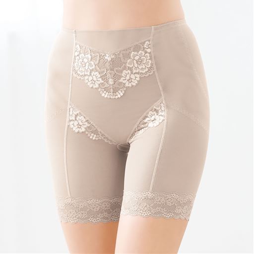 セットA(グレイッシュブラウン) 着用例 股下約16cm