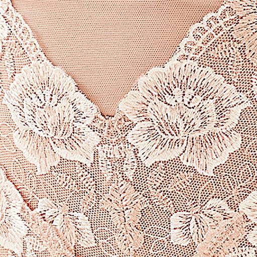 刺しゅうレース拡大<br>セットB(ピーチベージュ)