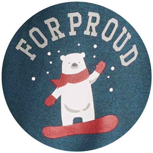 左胸プリント拡大