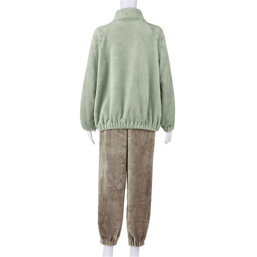 ペールミント(パンツ:グレージュ) バックスタイル 上下セット