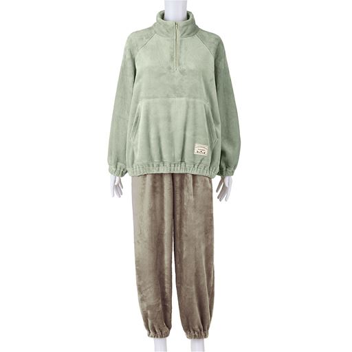 ペールミント(パンツ:グレージュ) フロントスタイル 上下セット