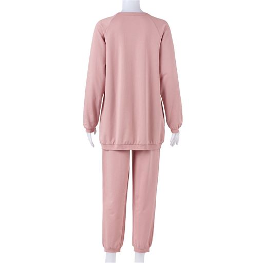 スモークピンク バックスタイル 上下セット