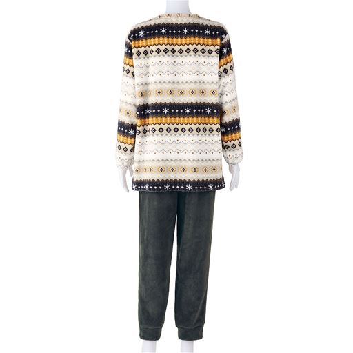 チャコールグレー(パンツ:チャコールグレー) バックスタイル 上下セット