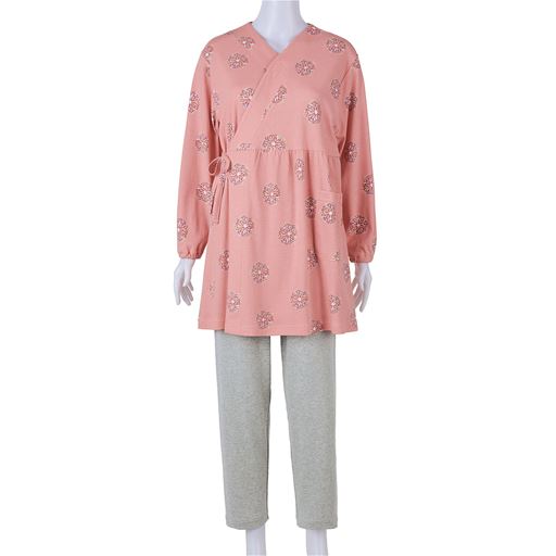 コーラルサンド(パンツ:グレー) フロントスタイル 上下セット