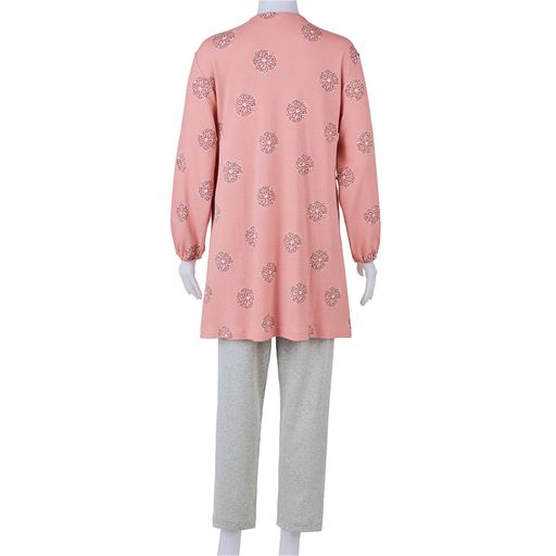 コーラルサンド(パンツ:グレー) バックスタイル 上下セット