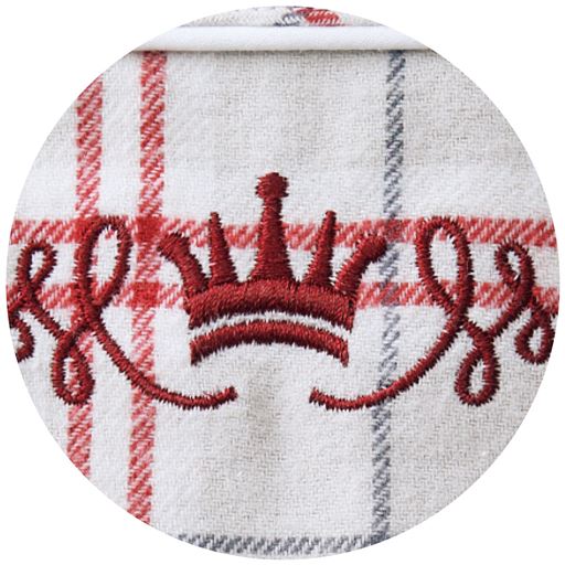 ベージュ<br>刺繍