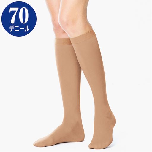 シルクベージュ(同色5足組) 着用例