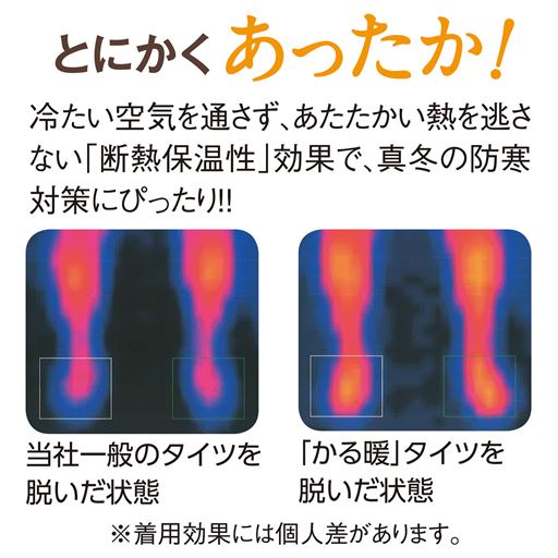 〈とにかくあったか!〉※着用効果には個人差があります。